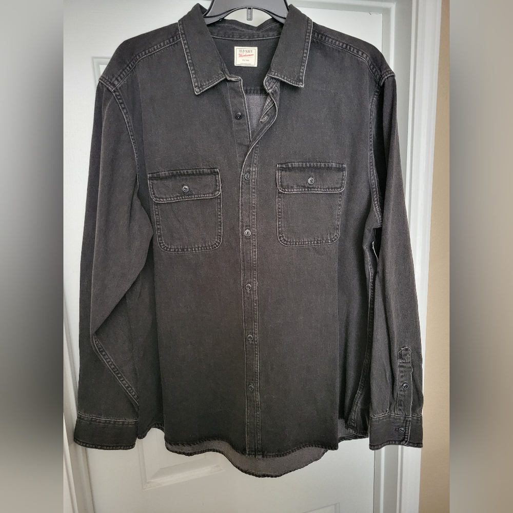 Old Navy Charcoal Button Down Shirt